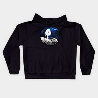 tree and space Kids Hoodie